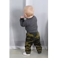 thumbnail image 4 of Younger Tree Newborn Baby Boy Fall Winter Long Sleeve Button Plaid Romper Pants Clothes Outfits, 4 of 8