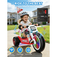 thumbnail image 4 of LIGIANT Apex T7 24-Volt Kids Electric Trike with LED Front Wheel, Adjustable Seat & Built-in Music, 5 MPH Speed, 66 lb Capacity, Battery Powered Ride-On for Ages 3 and Up, 4 of 8