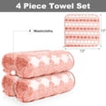 thumbnail image 3 of Sanmadrola Washcloths 13" x 13" Set of 4, 700 GSM 100% Cotton High Absorbent Quick Dry Pink Bath Sheets for Bathroom,Gym,Hotel, 3 of 9