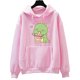 thumbnail image 3 of Sudadera con capucha de dinosaurio de té Boba de dibujos animados, ropa linda de manga, sudaderas para mujer y hombre, sudaderas de invierno de polar con bolsillo, suéteres de cuello redondo, 3 of 5