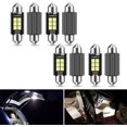 thumbnail image 1 of GFDYREE 8 PCS Car LED Car Bulb Kit Set, 36mm High Brightness Car LED Reading License Plate Light, Error Free LED Double Tip Light for Interior Map Dome Lights and License Plate Courtesy Ligh, 1 of 7