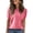 AR20_Hot Pink, variant on Lumtrix Womens Spring Summer Knit Shirts Casual Short Sleeve Sweater Dress Loose Ruffle Crew Neck Tops Khaki M