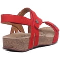 thumbnail image 3 of Josef Seibel Tonga 53 Women's Strappy Sandal With Slight Wedge In Red Size 10, 3 of 6