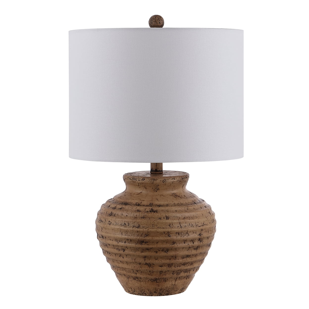 SAFAVIEH Kamryn 23 in. Textured Resin Table Lamp, Brown