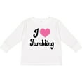 thumbnail image 3 of Inktastic I Love Tumbling Girls Long Sleeve Toddler T-Shirt, 3 of 5