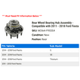 thumbnail image 2 of Rear Wheel Bearing Hub Assembly - Compatible with 2011 - 2018 Ford Fiesta 2012 2013 2014 2015 2016 2017, 2 of 2