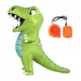 thumbnail image 3 of Disfraz de dinosaurio inflable con disfraz de dinosaurio de soplado de aire soplador para el festival , Para Niños, 3 of 8