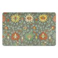 thumbnail image 1 of Premium 20x32 inch Floral Bathroom Rug - Machine Washable, Non-Slip, and Soft - Large Kitchen Rug Ideal for Dining Room and Office, 1 of 5