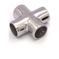 thumbnail image 3 of pitrice Crossing Connnetors Steel Delicate Accessory Crossing Pipe Connector Shipping Universal Four-Way Tube Anti-Corrosion 22MM 25MM, 3 of 6