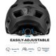 thumbnail image 3 of Casco de bicicleta BATFOX LA303 para hombres, mujeres, adultos y jóvenes, color negro, 3 of 8