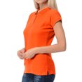 thumbnail image 2 of Basico Women Junior's Short Sleeve Slim Fit  Polo Shirt  100% Cotton, 2 of 4