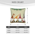 thumbnail image 4 of Bingfone Christmas Card With Gnomes Linen Throw Pillow Covers Cushion Case Pocket Button Vintage Farmhouse Pillowcase for Sofa Couch Bed 20"x20", 4 of 9