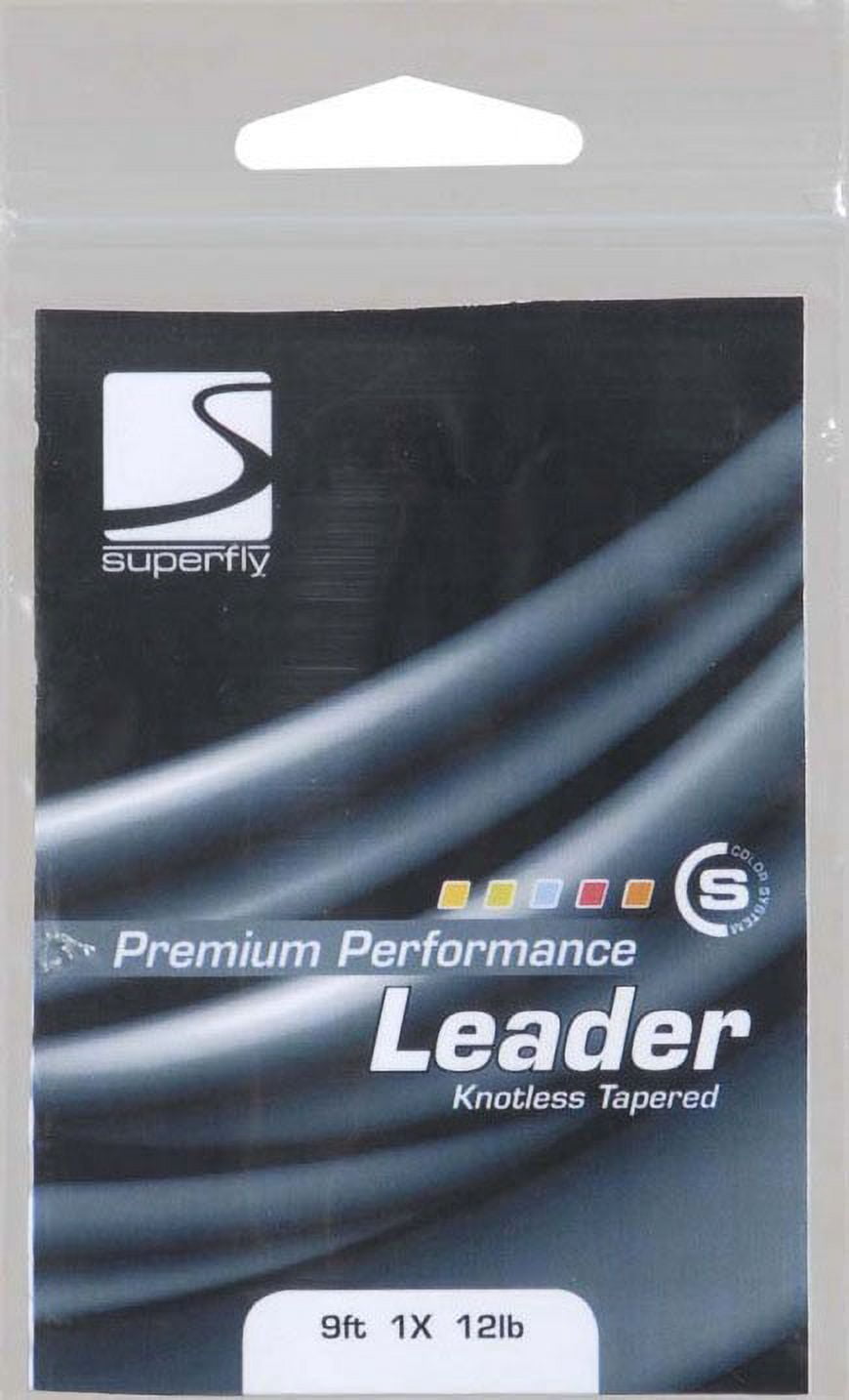 Superfly SFKTL9-1X Knotless Tapered Leader 9' 1X (034469)