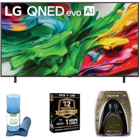 LG 65 Inch Class QNED85A Series 4K UHD Smart TV 2025 MiniLED Quantum Dot NanoCell AI Processor 4K 120Hz Dolby Vision Atmos Alexa Google Assistant webOS HDMI203F SURF201V CPS 12 Month Protection