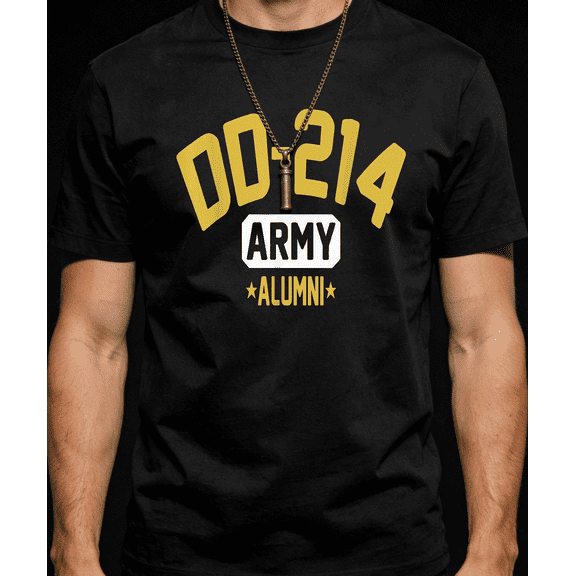 Men's Women's DD214 Army Alumni Graphic T-Shirt S-5XL