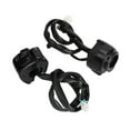 thumbnail image 2 of BR 2 uds interruptor de Control de manillar de luz alta y baja para motocicleta con arnés de cableado negro, 2 of 10