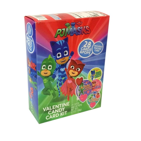 KIT CARTES BONBON PJ MASKS KIT DE CARTES MASQUES 28CT PJ