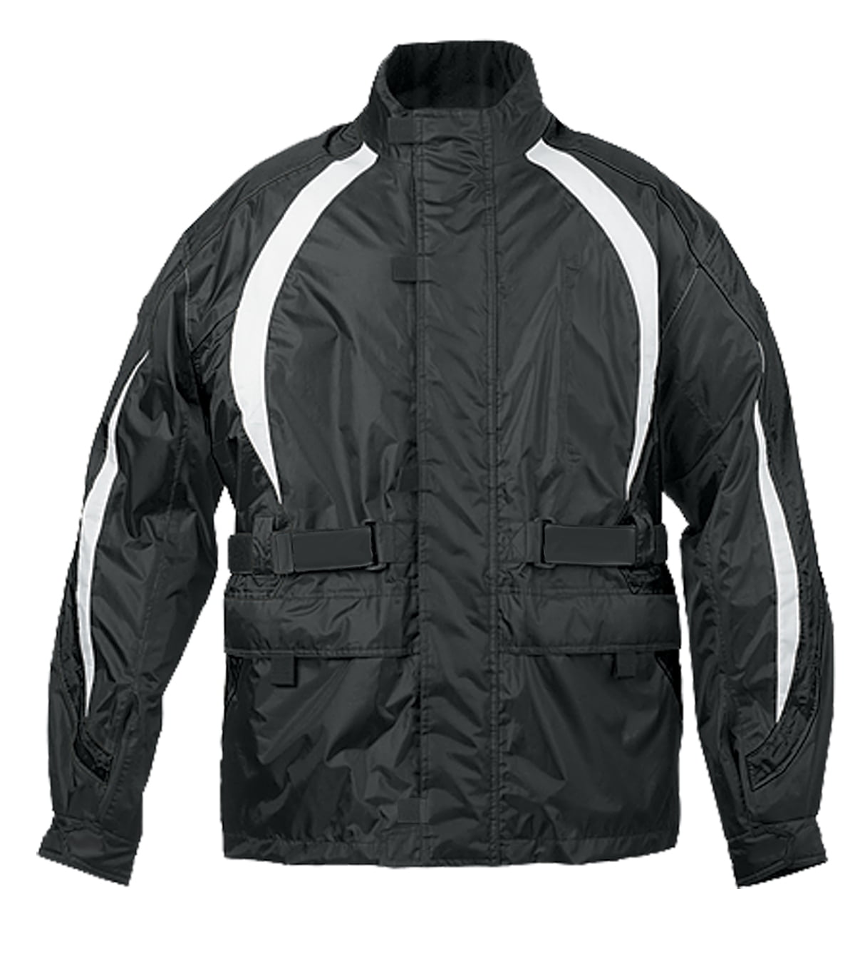 Fulmer, TRS2BLKL, Men's TRS2 StormTrak Rain Suit Motorcycle Rain Jacket