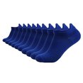 thumbnail image 2 of CNEJRHG 5Pairs Women Men Athletic Socks No Show Unisex Ankle Running Socks Low Cut Sports Hiking Socks,Size 5-13 Z1 Blue 5x, 2 of 4