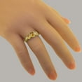 thumbnail image 5 of LBG British Made 9k Yellow Gold Natural Citrine Womens Promise Ring - 33 size options - Size 7, 5 of 6