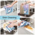 thumbnail image 2 of Yayeee 6 Pack Kitchen Dish Cloths Set for Washing Soft Drying Absorbent Microfiber Towels, Purple Night Deer, 2 of 9