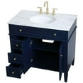 thumbnail image 3 of Elegant Kitchen and Bath 36 inch Single bathroom vanity in blue, 3 of 16