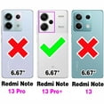 thumbnail image 3 of Asuwish Compatible with Xiaomi Redmi Note 13 Pro Plus 5G Wallet Phone Case and Tempered Glass Screen Protector Flip Credit Card Holder Stand Mandala Flower Cell Cover for Note13Pro+ Women Men Pink, 3 of 9