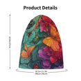 thumbnail image 4 of Pofeuu Butterfly Flower Cascade Print Toddler Beanies for Boys Baby Warm Slouchy Skullcap Hats Toddler Beanie Knit Caps Hats for Kids, 4 of 7