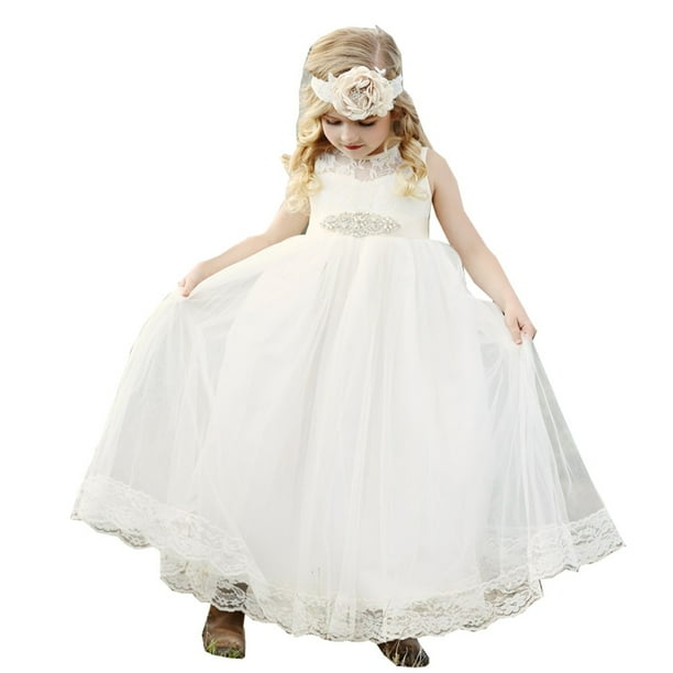 Think Pink Bows Think Pink Bows Girls Ivory Lace Tulle Alessandra Flower Girl Dress Walmart Com Walmart Com Think Pink Bows Think Pink Bows Girls Ivory Lace Tulle Alessandra Flower Girl Dress Walmart Com Walmart Com