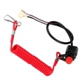 thumbnail image 1 of Lawn Mower Engine Stop Switch Outboard Motor Kill Switch with Safety Tether for ATVs Motorcycles Lawn Mowers, 1 of 7