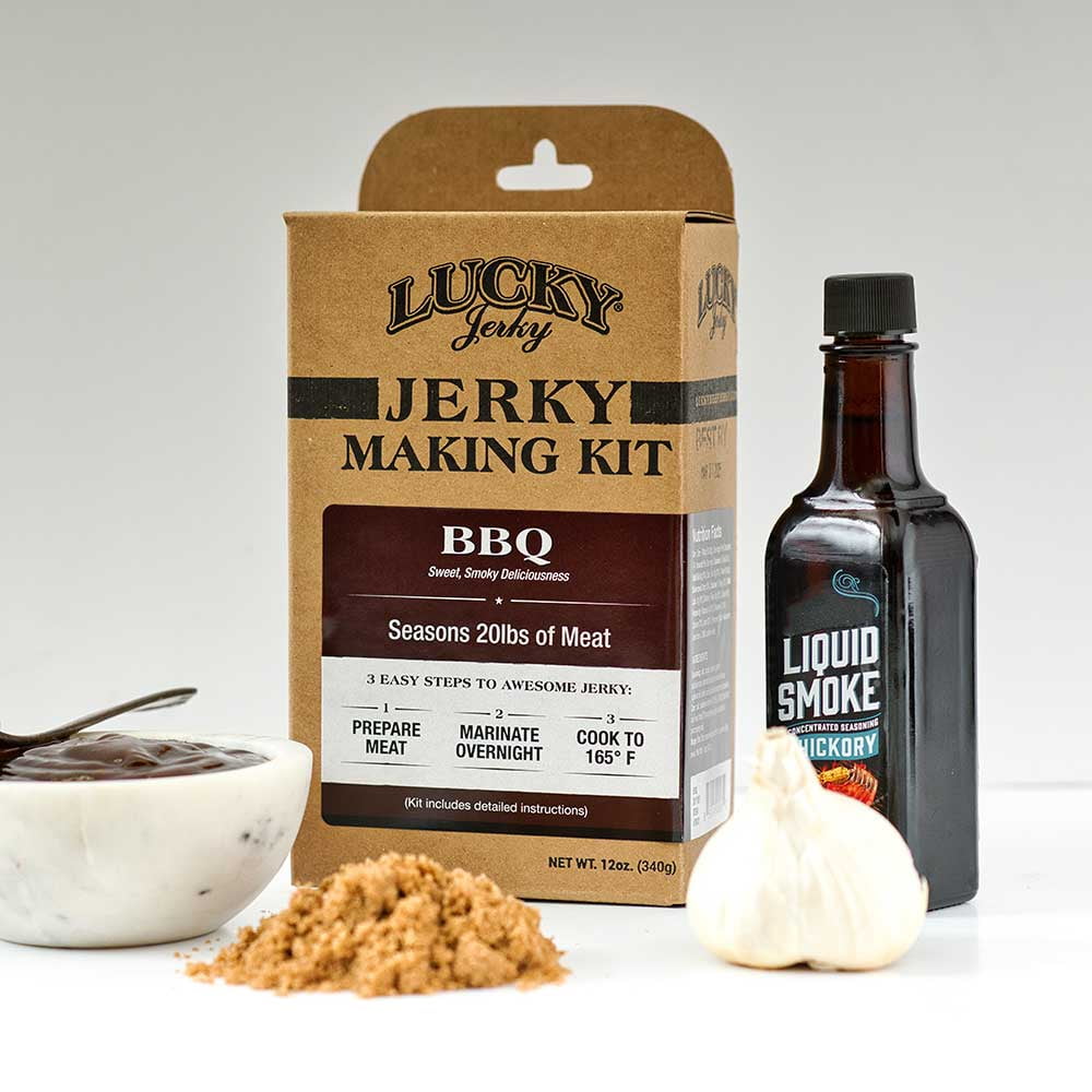 Lucky Jerky DIY Mixed Case - 6 Flavors, Makes 120 lbs of Jerky - Peppered, Teriyaki, Original, Red Pepper, BBQ, Sweet & Spicy
