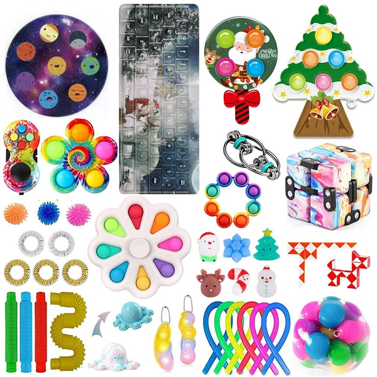  (51 Pcs) Fidget Toys Pack, Popits Fidgets Set for