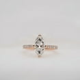 thumbnail image 4 of solitaire jewels 2CT Marquise Moissanite Solitaire Engagement Ring For Women, 18K Rose Gold, 4 of 6