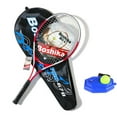 thumbnail image 1 of Graflsoa Lightweight Aluminum Tennis Racket Set with Nylon Strings, Training & Entertainment for Teens & Adults, Includes Ball, Base, Grip, and Carry Bag - Red, 1 of 5