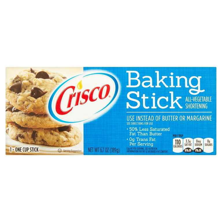 Crisco Baking Stick Butter Flavor Shortening, 6.7-Ounce, Cooking Oils &  Sprays