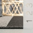 thumbnail image 3 of nuLOOM Alexis Striped Indoor/Outdoor Black 8' Coastal Square Rug, 3 of 10