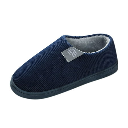 

dmqupv Slippers Mens Plush House On Slip Slippers Flip Shoes Flop For Men Slippers Mens Slippers Flannel Lined