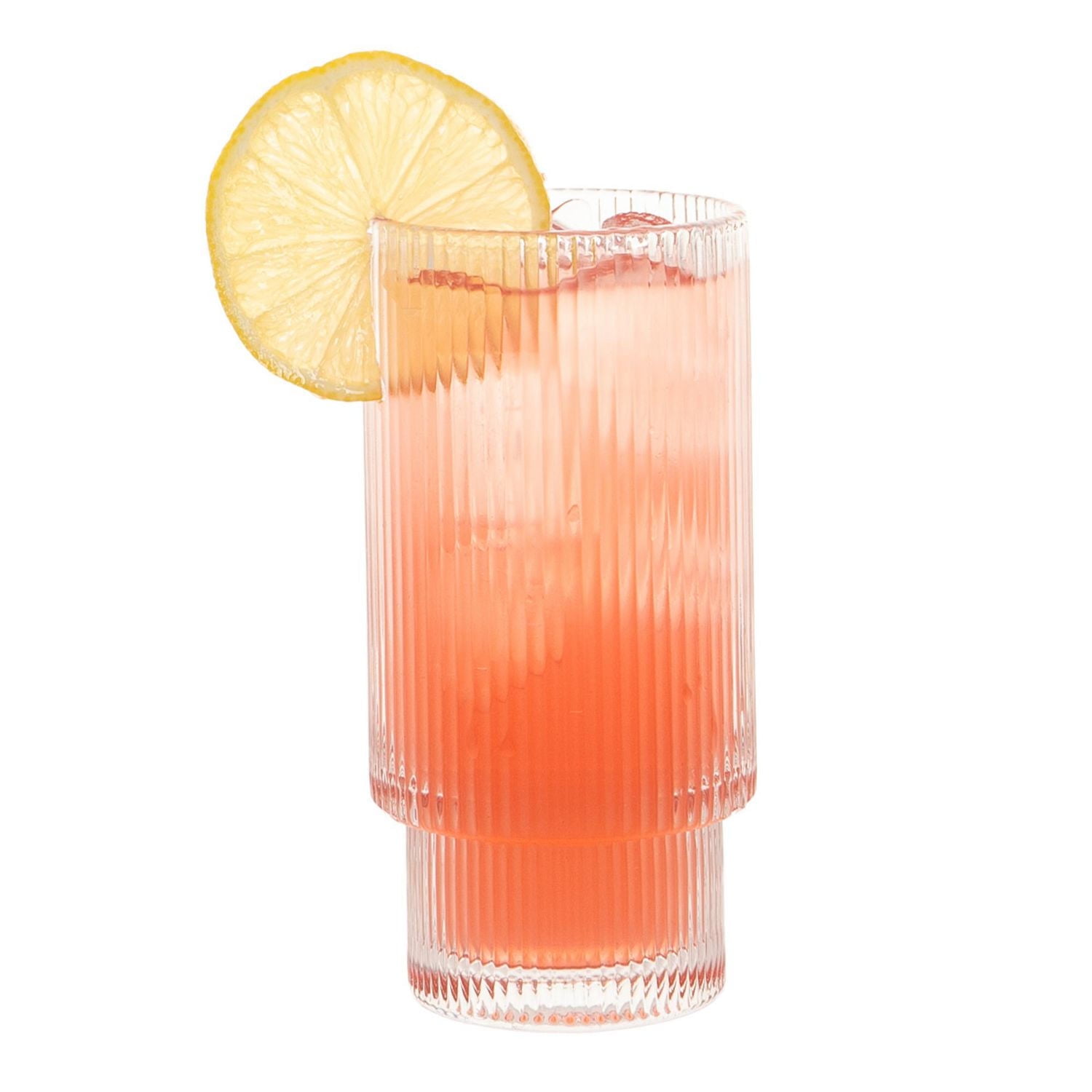 Ensemble de 8 Verres Empilables Ridge – 4 Grands Verres (325 ml) et 4 Petits Verres (185 ml) – Design Moderne, Gain de Place, Lave-Vaisselle