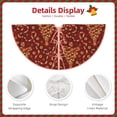 thumbnail image 3 of Fotbe Christmas Tree On A Red Background Pattern Christmas Tree Skirt, Tree Skirts Plush Christmas Decorations, Christmas Tree Skirts Xmas Decorations Holiday Party Decor-36", 3 of 6