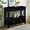 Black, variant on Pine Wood Sofa Table / Keeps Essentials Organized / Two Drawer Styles