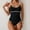 Black, variant on Aobny Padded Womens Bathing Suit Beige Long Torso Women's Swimsuits Bikini Monokini Bathing Suits for Women