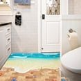 thumbnail image 3 of 1 Pack Beach Wall Decals , Removable Sticker , Beach 3d Bedroom Living Room Floor Paste Kindergarten Environment Decoration Home Decor, Bathroom Kitch, 3 of 5