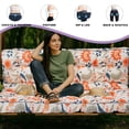thumbnail image 3 of XXLYY Porch Swing Cushions, Waterproof Swing Replacement Cushions with Backrest and Ties, Garden Bench Seat Cushion, Outdoor Porch Patio Swing Non-Slip Chairs Pad, 3 of 6