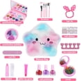 thumbnail image 3 of Kids' Pretend Makeup Kit with DIY Cosmetics & Portable Handbag – Safe Plastic/Rubber Toys for Creative Play, Educational Development, Ages Under 6, Export-Quality, Ready Stock (445G/Box), 3 of 5