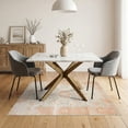 thumbnail image 3 of ODIKA 5'x7' Washable Area Rug Neutral Vintage Mosaic Border Distressed Faded Livingroom Playroom for Guest Room, Lounge, Apartment, Non-Slip Low Profile, Stain Resistant, 3 of 7