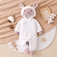 thumbnail image 5 of OJSFQUFP Baby Sheep Toddler Hooded Zipper Jumpsuit Infant Cosplay Romper for Halloween & Daily Wear, 5 of 7