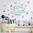 thumbnail image 4 of Calcomanías de pared de mariposas, citas bíblicas inspiradoras, calcomanía de pared, hasta que Dios abra la puerta de al lado, alábenlo en el pasillo, calcomanía de pared, 4 of 8