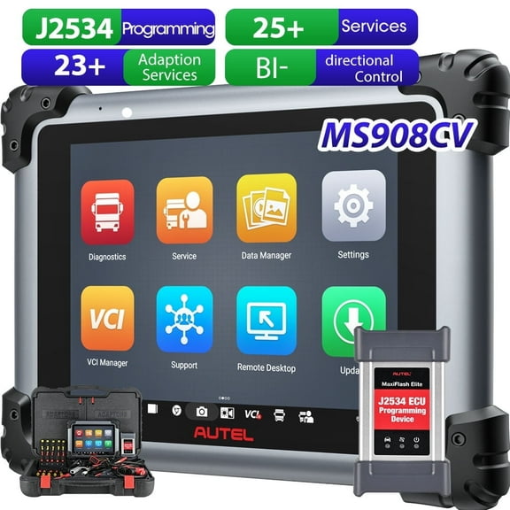 Autel MaxiSys MS908CV, Heavy Duty Truck Diagnostic Tool,Full Bidirection Scanner