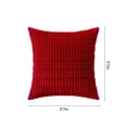 thumbnail image 2 of Housses de Coussin Rouges Boho Décoratives pour Salon Canapé Lit Sofa Déco Maison Coussin en Velours Côtelé Doux Rouge 17,71 X 17,71 Pouces, 2 of 7