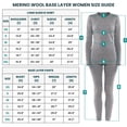 thumbnail image 5 of Merino.tech Women’s 100% Merino Wool Heavyweight 𝗕𝗮𝘀𝗲 𝗟𝗮𝘆𝗲𝗿 𝗦𝗲𝘁 Thermal Top and Bottom with Hiking Socks, 5 of 11